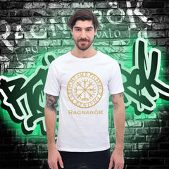 Playera Vegvísir - Blanca